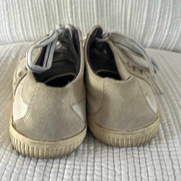 Diesel Women’s Canvas/Suede Beige Sneaker. Size 6 - Picture 5 of 8